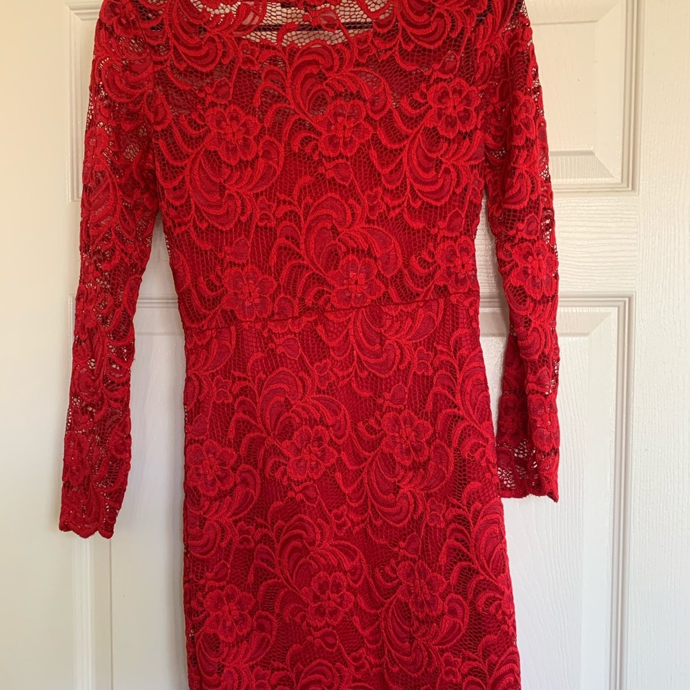 Lacey Red Dress